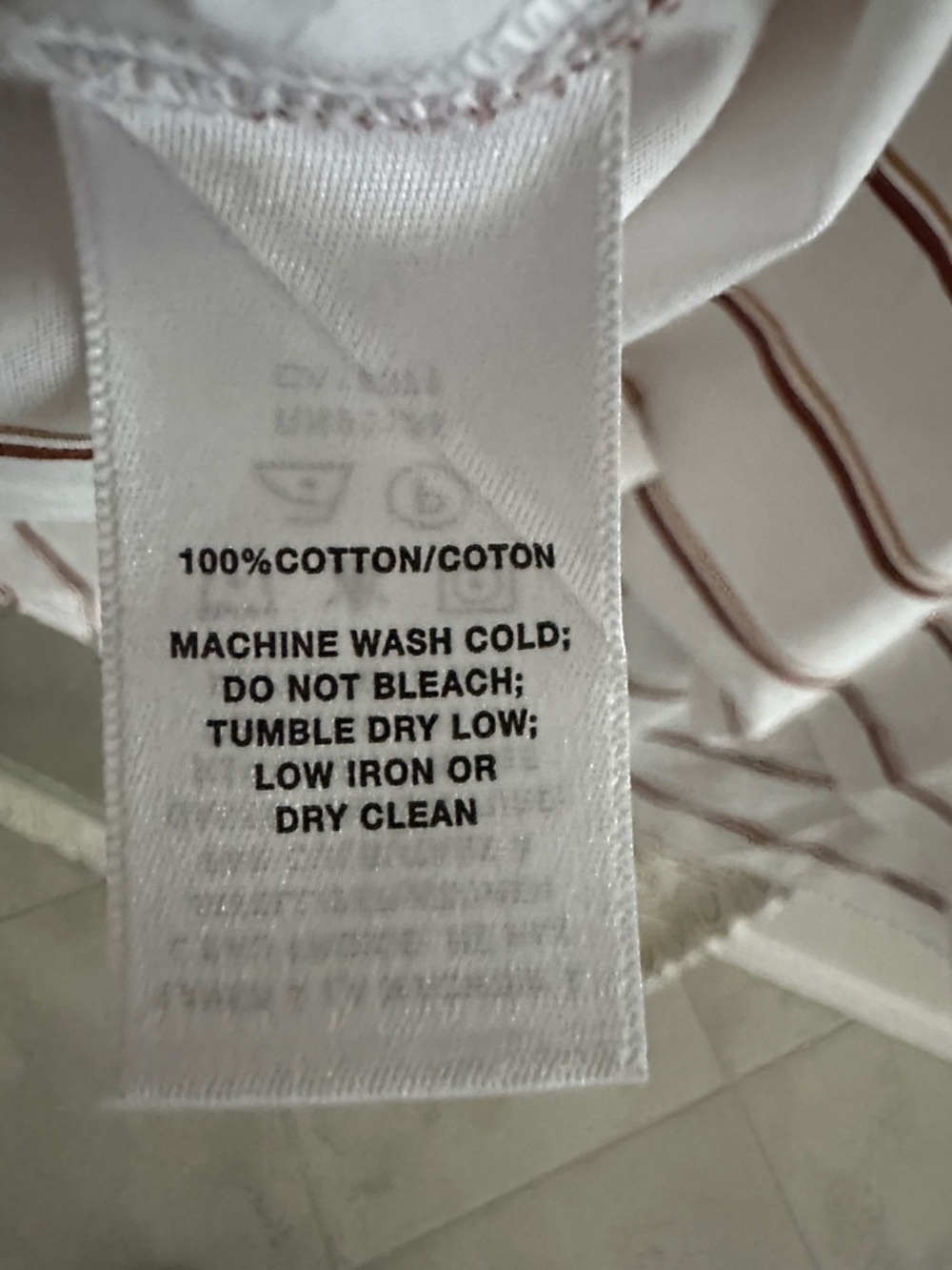 Lafayette 148 New York Striped Tunic Button Down Top - Picture 2 of 3